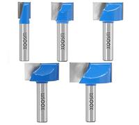 WSOOX Lot de 5 mèches de nettoyage de 8 mm, fraise à bois 10/16/22/25/32mm, bleu