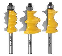 WSOOX Sourcingmap Lot de 3 fraises à défoncer pour moulage architectural 8 mm