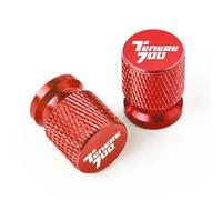 WSOPP Bouchons de Valve Moto pour Yamaha TENERE 700 TENERE 700 Tenere700 2019 2020 2021-2024 2025 Bouchons Anti-Poussière Aluminium CNC avec Logo Valves,Red Style