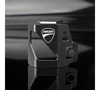 WSOPP Cache Réservoir de Liquide de Frein Moto pour Multistrada 1100S 1200S 1260/S Aluminium CNC Capuchon de Protection Antipoussière et Étanche avec Gravure de Logo,Grey Style