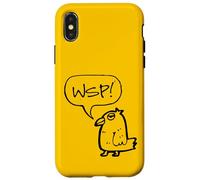 WSP! What's Up Funny Sarcastic Parrot Illustration Graphic Coque pour iPhone X/XS