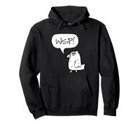 WSP! What's Up Funny Sarcastic Parrot Illustration Graphic Sweat à Capuche
