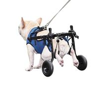 WSPWFQ Fauteuil roulant arrière pour chien - Solution de mobilité réglable pour animaux de compagnie, pneus EVA silencieux et gilet en maille facile à installer, support pour animaux handicapés