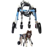 WSPWFQ Fauteuil roulant pour pattes arrière - Cadre en aluminium durable - Réglable pour chiens de petite et grande taille - Design confortable - Solution de mobilité des pattes avant et arrière (XS)