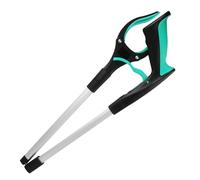 WSQHAO 2 pièces Outils à Main Pliable Multifonctionnel litière ramasseurs Pince Extension de ramassage Poubelle Portable pour Jardin(Green)