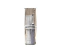 WSQHAO 2 Pièces Portable Voyage Brosse À Dents Support De Verre Salle Bains Dentifrice Boîte Organisateur Articles Toilette Conteneur pour Brosse À Dents(Clear)