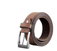 WSQHAO 2 pièces toile hommes ceinture pantalon jean ceintures décontractées jeunesse décontracté épissage for Pour Homme(Brown,120cm)