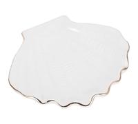 WSQHAO Bibelot plat coquille bijoux assiette bibelot plat porte-Bracelet plateau accessoires organisateur ornements en céramique pour Bijoux