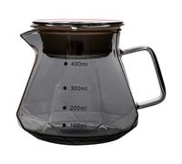 WSQHAO Cafetière en verre borosilicate haute résistance avec anse, idéale for la cuisine pour Café(Color 1)