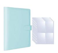 WSQHAO Classeur en Cuir PU Couleur Bonbon A5, 2 pièces, Couverture de Cartes Photo, Mignon Kpop, Feuilles Mobiles, Livre Collection, Album, Rangement, Papeterie pour Photos(Color 7)