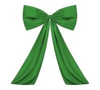WSQHAO Décorations de fête sur Le thème la Cravate Ruban d'arc géant Satin Décor Grand Ruban Suspendu Bowknot Party Mariage Grande décoration pour Une Fête(Green)