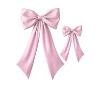 WSQHAO Décorations murales avec nœud en Satin, décorations élégantes de noël, Ensemble for Enterrement Vie Jeune Fille, fête prénatale, Anniversaire, Petite pièce pour Une Fête(Pink)