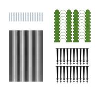 WSQHAO Ensemble de cerceaux for Plantes Serre réutilisables en Fibre Verre for semis, Support for abri Jardin Potager, Tunnel, Offre spéciale pour Les Plantes D'extérieur(30pcs)