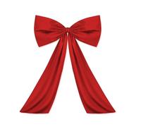 WSQHAO Grand nœud décoratif for Chambre, Ruban géant, Cravate for noël, Anniversaire, fête de Mariage, décor Mural d'arrière-Plan pour Une Fête(Red)