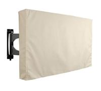 WSQHAO Housse de protection for téléviseur d'extérieur résistant aux intempéries, 70 "75" 40 "46" 50 "55" 60 "65", for jardin, terrasse, extérieur Pour Tv à éCran Plat(Beige,FOR 40-42inch TV)