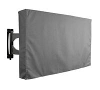 WSQHAO Housse de protection TV d'extérieur 50-52- Avec couvercle inférieur - Matériau résistant aux intempéries for protéger votre téléviseur Pour Tv à éCran Plat(Grey,FOR 55-58inch TV)
