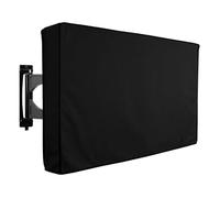 WSQHAO Housse de protection universelle for écran de télévision d'extérieur, résistante aux intempéries, étui étanche for téléviseurs de 22 à 65 pouces Pour Tv à éCran Plat(Black,65x70inch)