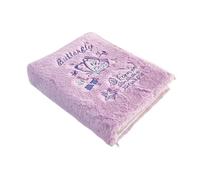 WSQHAO Livre de Cartes en Peluche Papillon brodé, Niveau d'apparence élevée, 4 grilles, Album à Feuilles Mobiles, Fille, Haricot d'amour, Petite Carte 3 Pouces, Stockage d'étoiles pour Photos(Purple)