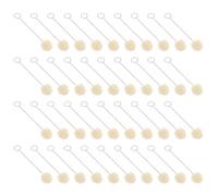 WSQHAO Lot de 200 pinceaux à peinture en boules de laine et cuir, 12,5/15 cm, résistants à la corrosion, for travaux manuels, portables Pour Teinture Du Cuir(15cm)