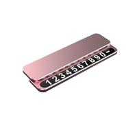 WSQHAO Plaque d'immatriculation de téléphone Portable, décoration cachée, Fournitures stationnement temporaire for Voiture, Plaque Mobile, 2 pièces pour Voiture(Pink)