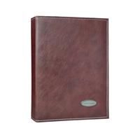 WSQHAO Porte-Carte Photo de 6 Pouces, Feuille intercalaire en PU, Album, 240 Pochettes, classeur Cartes, Mallette Rangement d'images pour Photos(Brown)