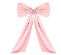 WSQHAO Ruban en Satin, Grand nœud de Coquette Suspendu, Papillon géant, décoration fête d'anniversaire pour Une Fête(Pink)