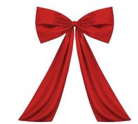 WSQHAO Ruban en Satin, Grand nœud de Coquette Suspendu, Papillon géant, décoration fête d'anniversaire pour Une Fête(Red)