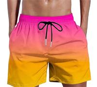 WSQHAO Short de Plage à géométrie Graphique 3D for Homme et Femme, Maillot Bain Vacances, séchage Rapide, décontracté, élégant, for Planche Surf pour Hommes(Mix Color 03,XL)