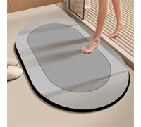 Wsrght Tapis de Bain Antidérapant Absorbant, Tapis Salle de Bain Diatomite Séchage Rapide, Fin, Doux, Lavable, Facile à Nettoyer, Bath Mat pour Douche, Baignoire Classic 160x230cm 3-614