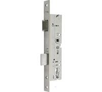 WSS Cadenas à mortaise pour porte d'entrée PZW - Avec piège et loquet - Diamètre du mandrin : 24 mm - Distance : 92 mm - Écrou 8 mm - Acier inoxydable