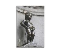 WSSHZXXJ Sculpture Manneken Pis Statue en bronze - Impression sur toile - Décoration murale moderne pour chambre à coucher - 20 x 30 cm