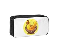 WSSYYBF Bird's Nest Golden Chicken Trousse simple et spacieuse en tissu Oxford 600D Sac de rangement portable, adapté pour le bureau et les voyages.