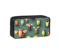 WSSYYBF Insect Atlas Trousse à crayons simple et spacieuse en tissu Oxford 600D Sac de rangement portable, adapté pour le bureau et les voyages.