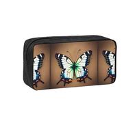 WSSYYBF Joli petit papillon simple et spacieux. Grande trousse spacieuse, Oxford 600D avec fermeture éclair, pour le travail, le bureau, la mode féminine