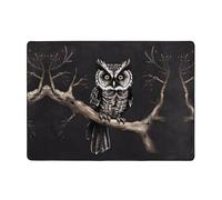 WSSYYBF Late Night Owl Carpet 203,2 x 147,3 cm - Tapis en flanelle pour salon, bureau.