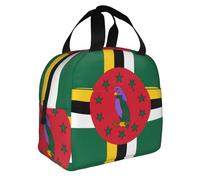 WSSYYBF Sac à déjeuner isotherme avec drapeau du Commonwealth de la Dominique. Sac isotherme Oxford pour le travail et le pique-nique