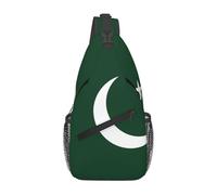 WSSYYBF Sac de poitrine croisé avec drapeau du Pakistan en diagonale. Sac bandoulière réglable et respirant, sac de voyage