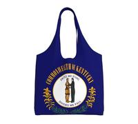 WSSYYBF Sac fourre-tout en toile avec drapeau de l'État du Kentucky - Grande capacité