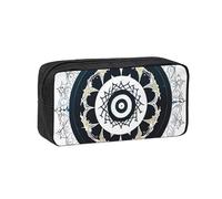 WSSYYBF Trousse à stylos ronde simple et spacieuse en tissu Oxford 600D avec fermeture éclair pour le travail, le bureau, la mode féminine