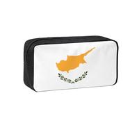 WSSYYBF Trousse à stylos simple et spacieuse avec motif drapeau de Chypre. Grande trousse spacieuse, Oxford 600D avec fermeture éclair pour le travail, le bureau, la mode féminine