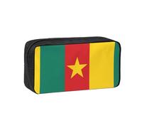 WSSYYBF Trousse à stylos simple et spacieuse avec motif drapeau du Cameroun - Grande trousse spacieuse - Oxford 600D - Fermeture éclair - Pour le travail, le bureau, la mode féminine