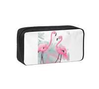 WSSYYBF Trousse à stylos simple et spacieuse avec motif flamant rose - Grande trousse spacieuse - Oxford 600D - Fermeture éclair - Pour le travail, le bureau, la mode féminine