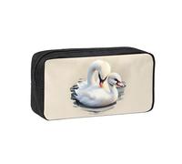 WSSYYBF Trousse à stylos simple et spacieuse en forme de petit cygne. Grande trousse spacieuse, Oxford 600D avec fermeture éclair, pour le travail, le bureau, la mode féminine