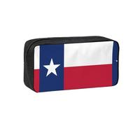 WSSYYBF Trousse à stylos simple et spacieuse, motif drapeau du Texas, grande trousse spacieuse, 600D Oxford avec fermeture éclair, pour le travail, le bureau, la mode féminine