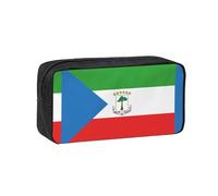 WSSYYBF Trousse simple et spacieuse en tissu Oxford 600D avec drapeau de la Guinée équatoriale, idéale pour le bureau et les voyages.