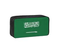 WSSYYBF Trousse simple et spacieuse en tissu Oxford 600D avec drapeau de l'Arabie Saoudite, idéale pour le bureau et les voyages.