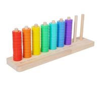 WstaIutno Colour Stack - Fast-Paced Colour Stack Game & Colour Stack Challenge - Portable Color Stack Game - Accurate Dimensions for Family Road Trips (C)