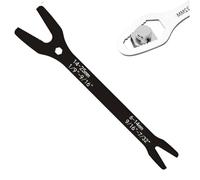 WstaIutno Universal Double Ended Wrench - Reliable Self Adjusting Wrench for Auto Mechanics - Multifunctional Multi Size Hand Tool for a Weekend Family Road Trip (Black, 6-25-270mm)