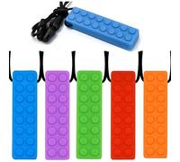 WSTELHH Collier sensoriel à mâcher pour les personnes qui font leurs dents, TDAH, autisme, besoins de morsure, colliers à mâcher pour sensoriel, collier en silicone de qualité alimentaire pour autisme