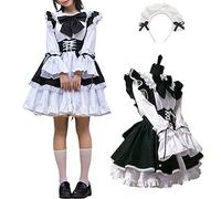 WSTERAO Japonais Anime Sissy Maid Dress Cosplay Doux Classique Femmes Cosplay Français Tablier Maid Déguisement Fantaisie Cosplay À Manches Courtes Outfit Clubwear Costume